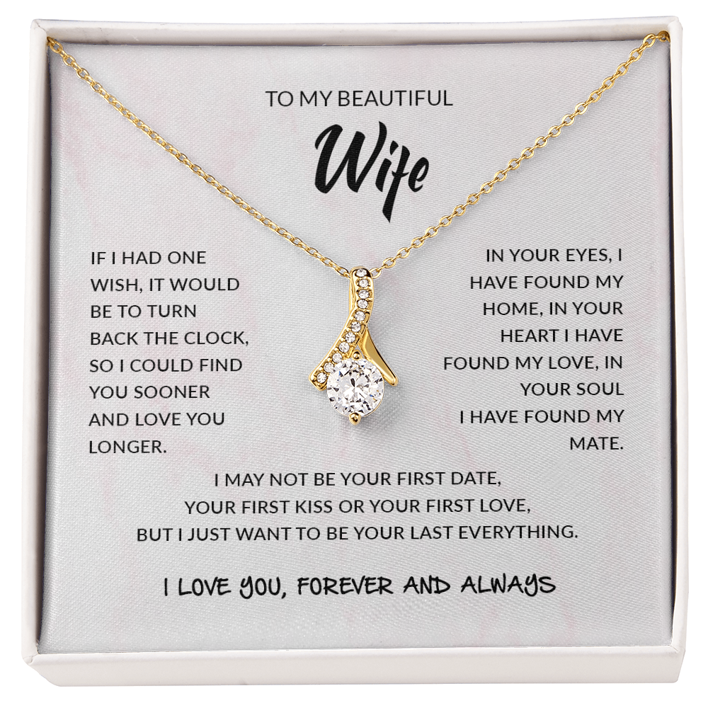 To My Beautiful Wife | Alluring Beauty necklace