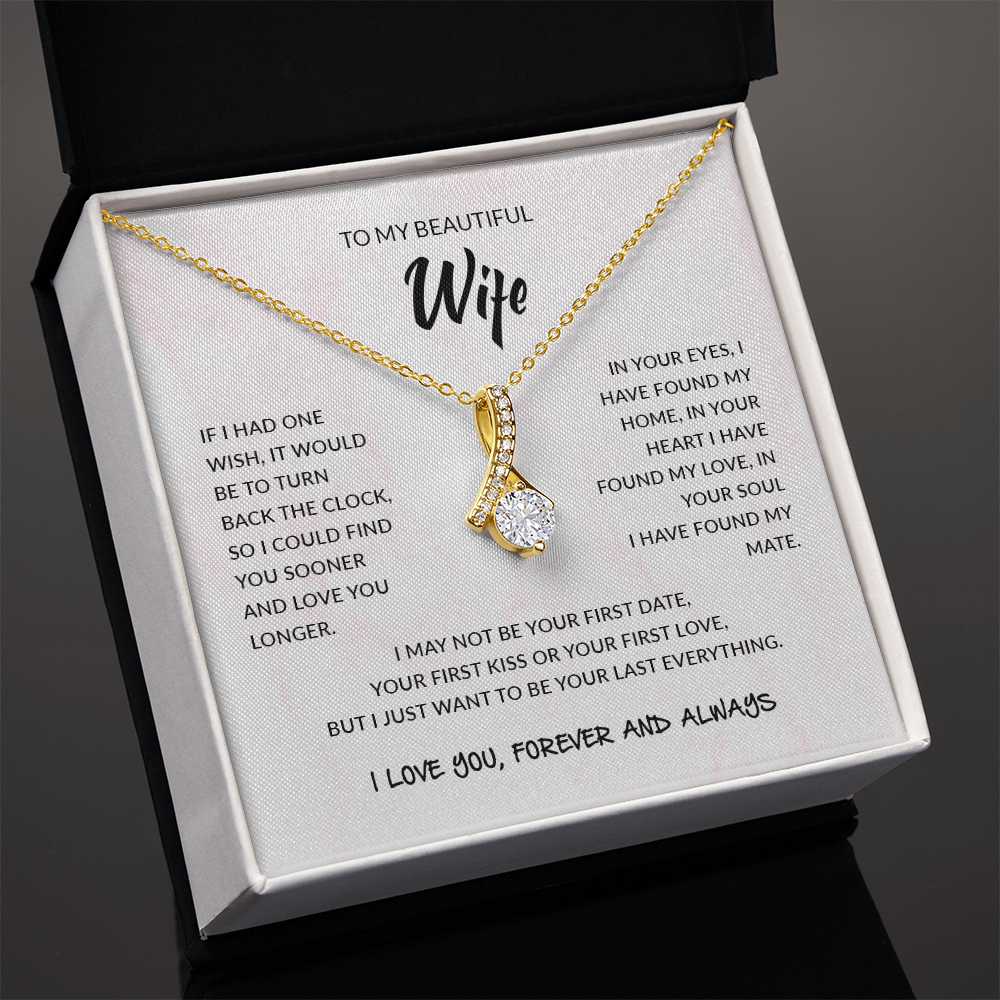 To My Beautiful Wife | Alluring Beauty necklace